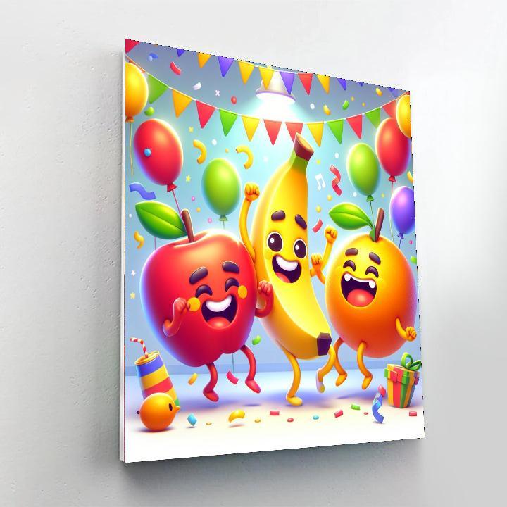 Dancing Fruit Friends Paint By Numbers Art