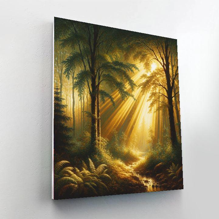 Enchanting Forest Light Painting By Numbers Kit
