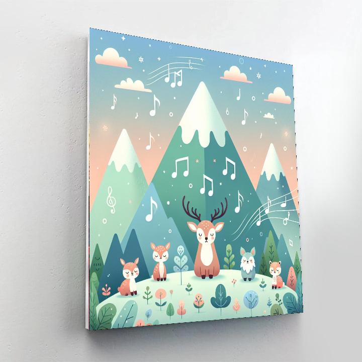 Melody Of The Mountains Numbered Painting Kits