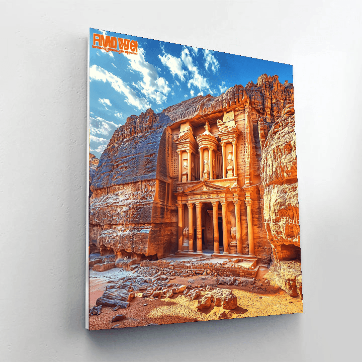 The Lost City Of Petra - Jordan Number Painting