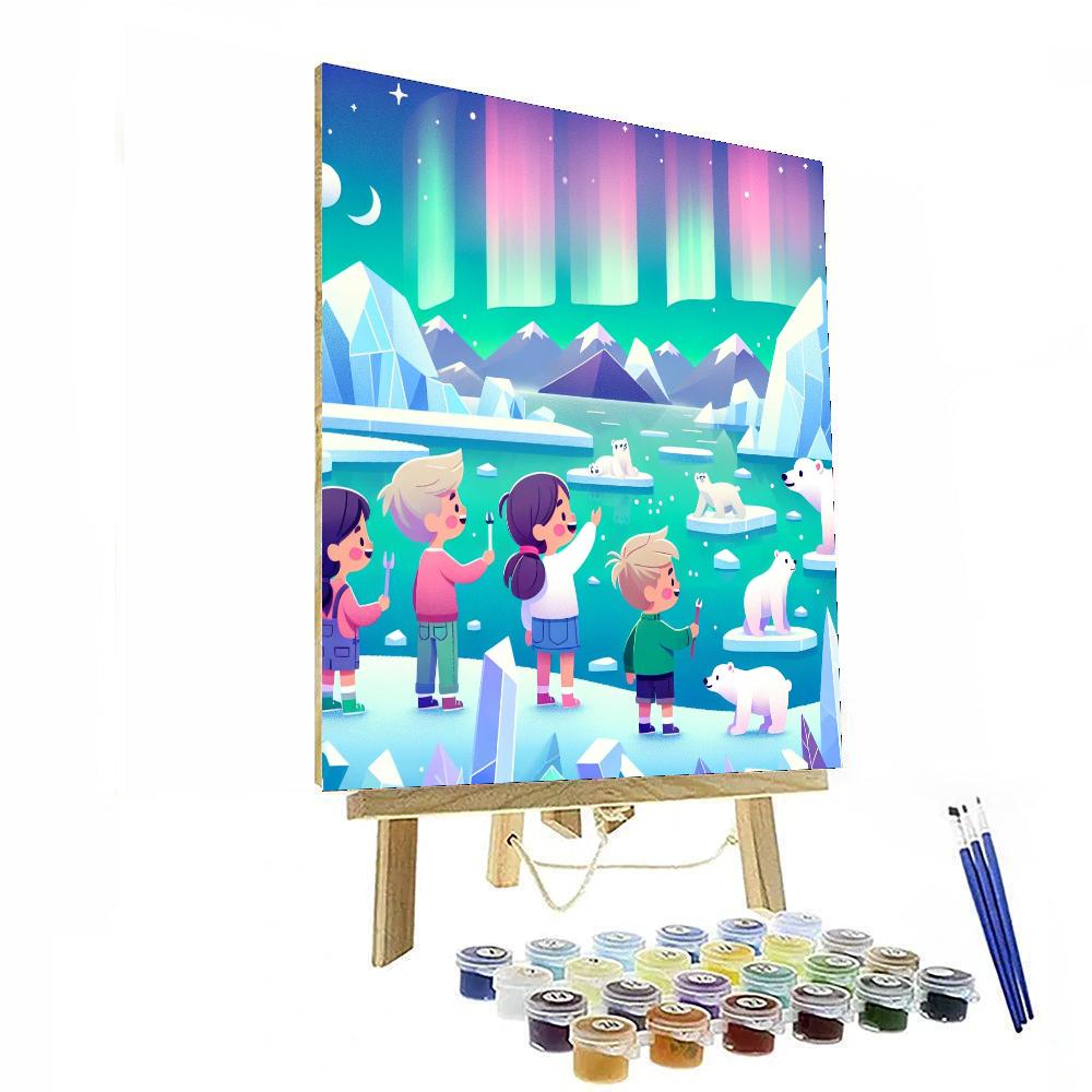Glimmering Glacial Glimpse Numbered Painting Kits
