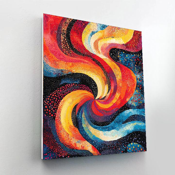 Yayoi Kusama Inspired Eternal Cosmic Dance  Paint By Number