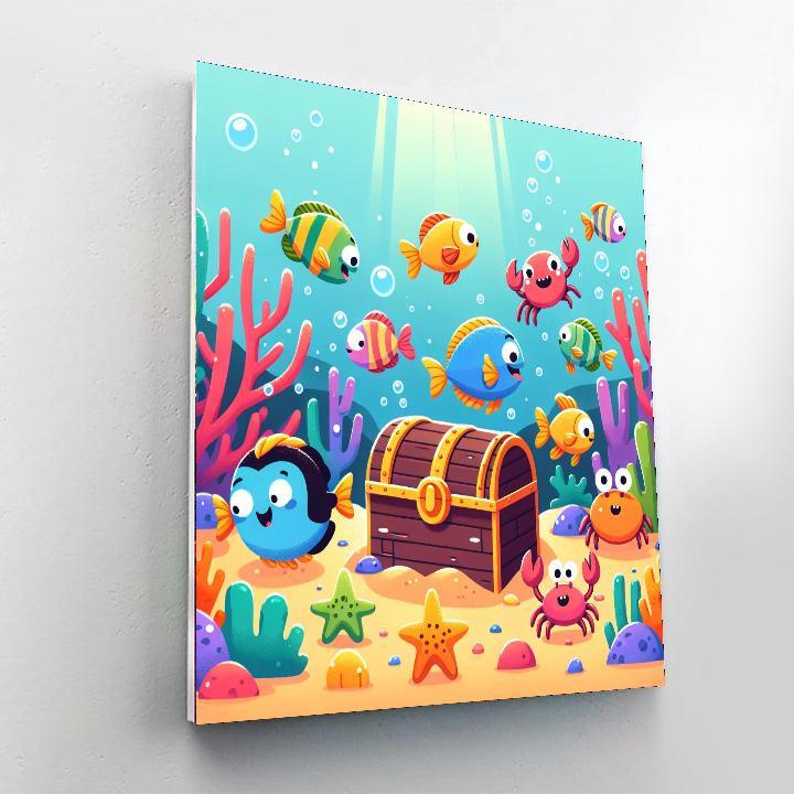 Undersea Treasure Painting By Numbers Kit