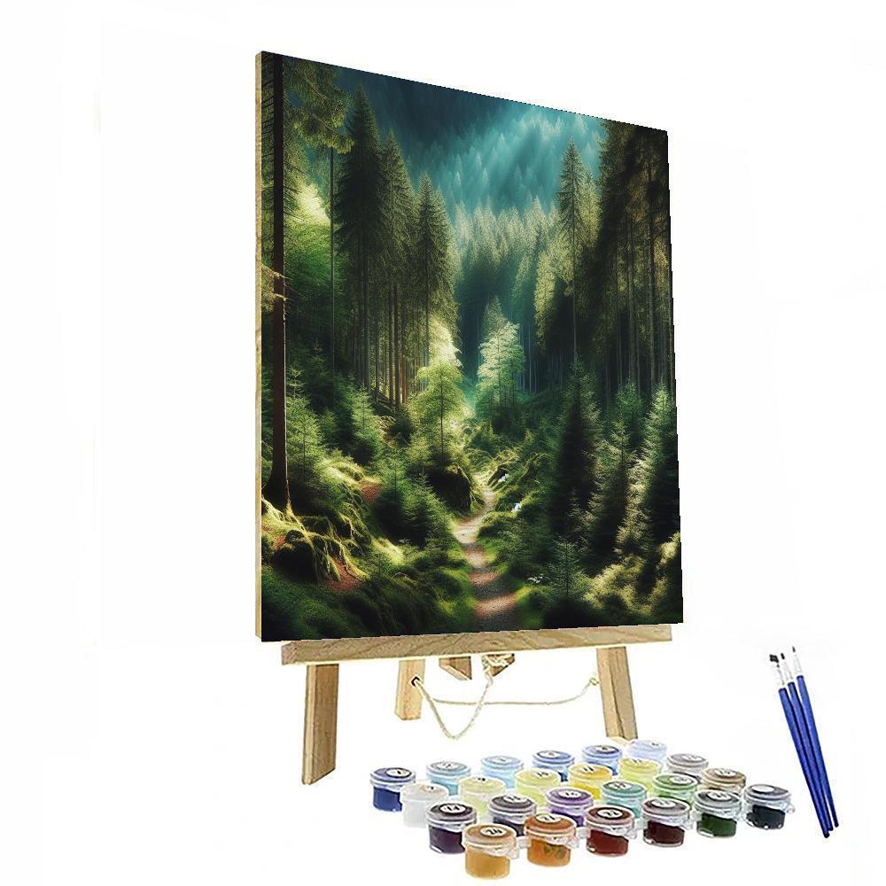 Mountain Trail Escape Paint By Numbers