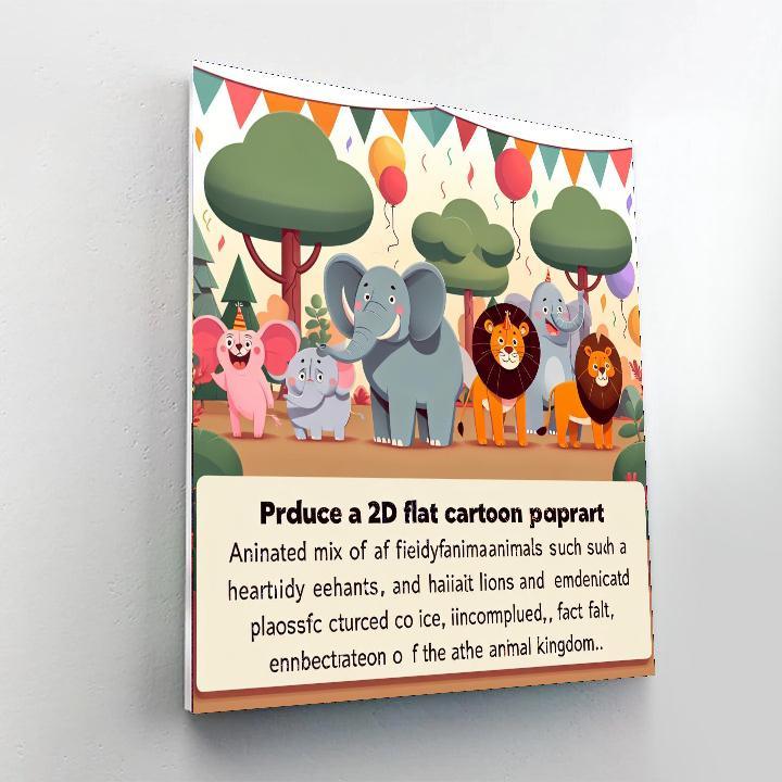 Animal Kingdom Celebration Paint By Numbers