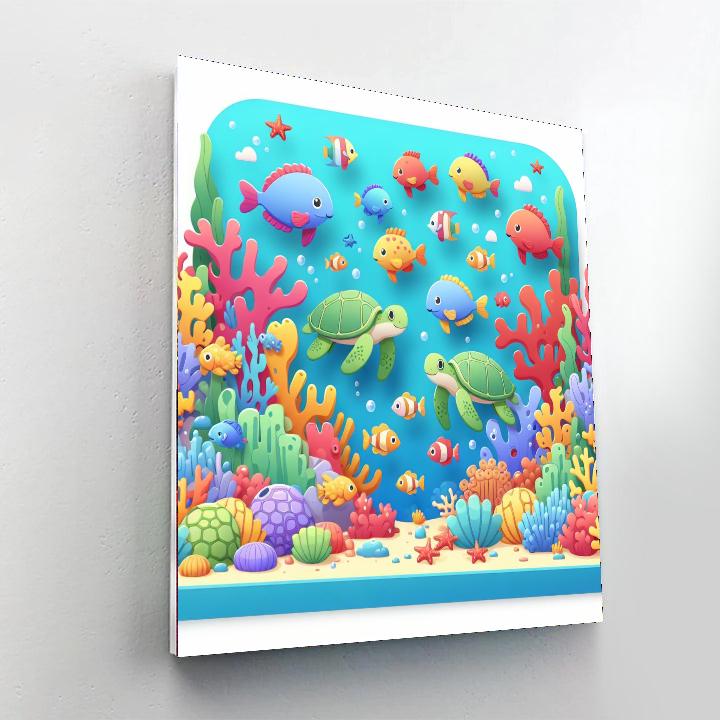 Ocean Reef Adventure Paint By Numbers Art