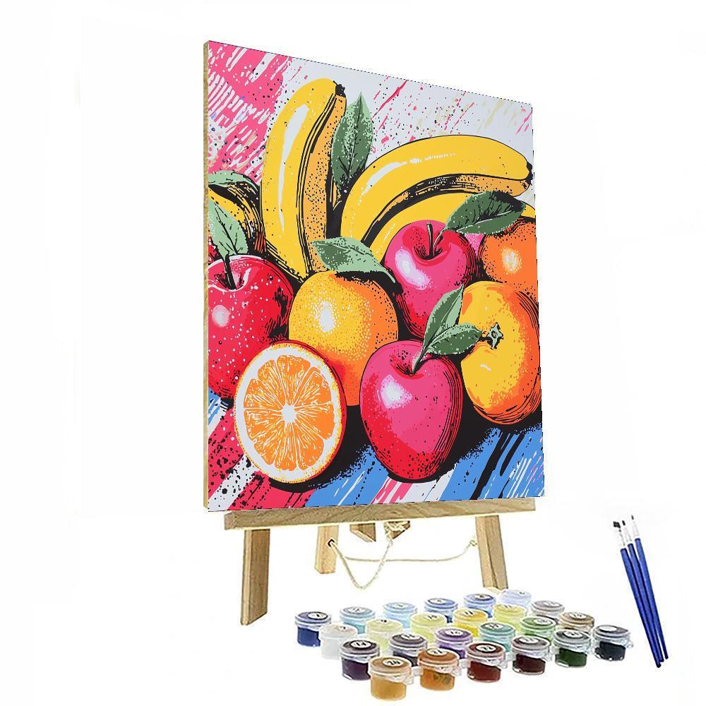 Andy Warhol Inspired Fruits Of The Future  DIY Paint By Numbers