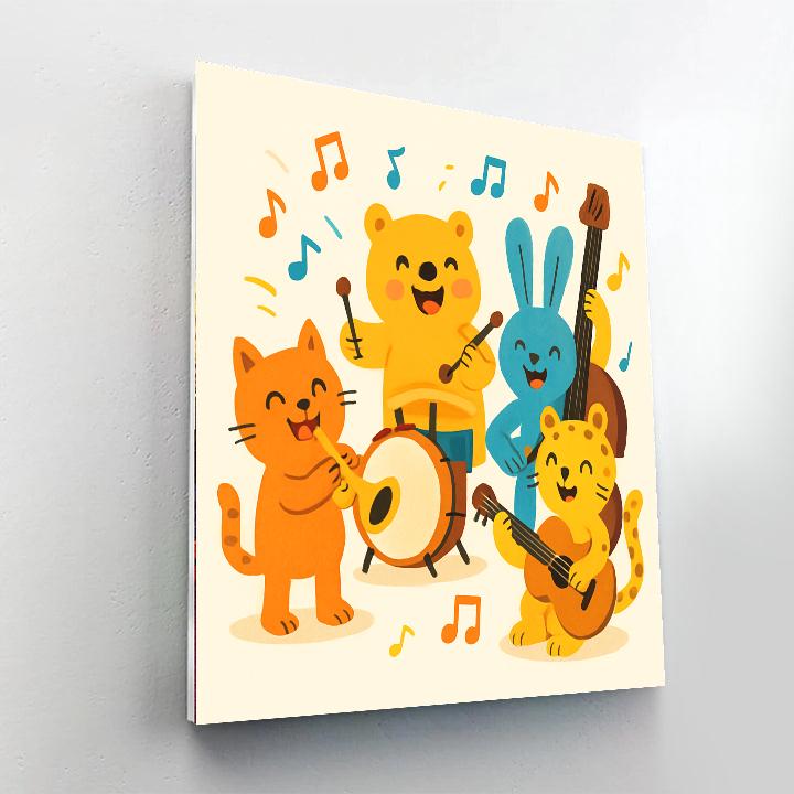 Artistic Animal Band Paint By Number
