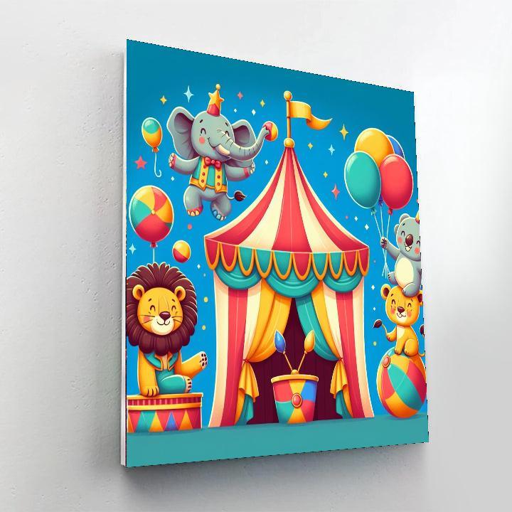 Cute Critter Circus Paint By Color