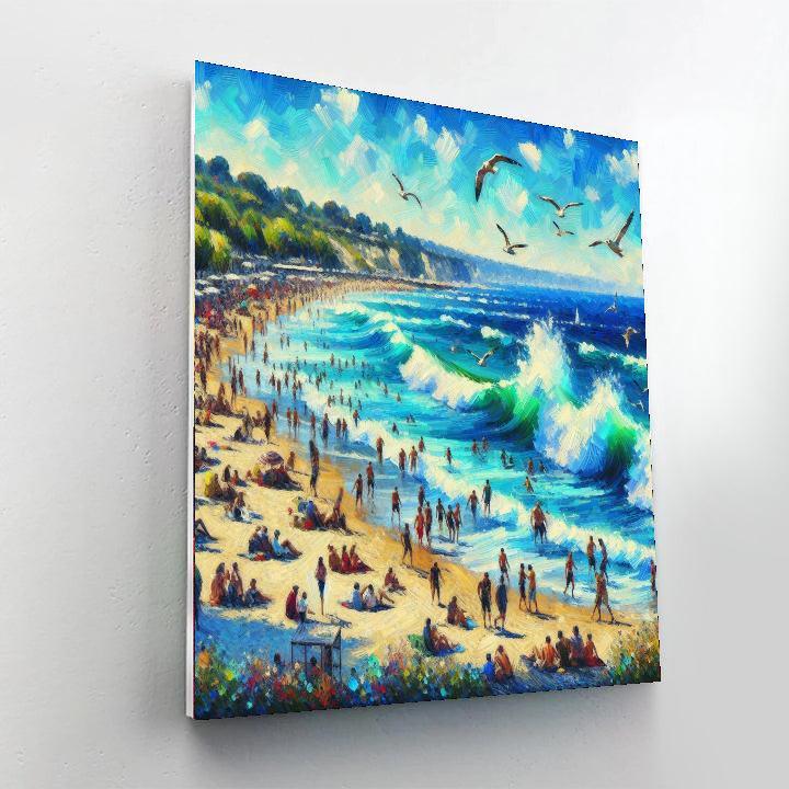 Vibrant Coastal Escapade Paint By Numbers Art