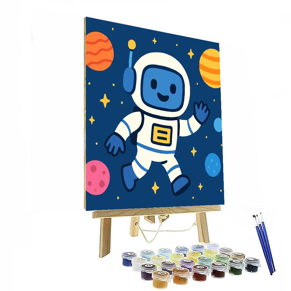 Space Explorer Robotics Paint By Numbers