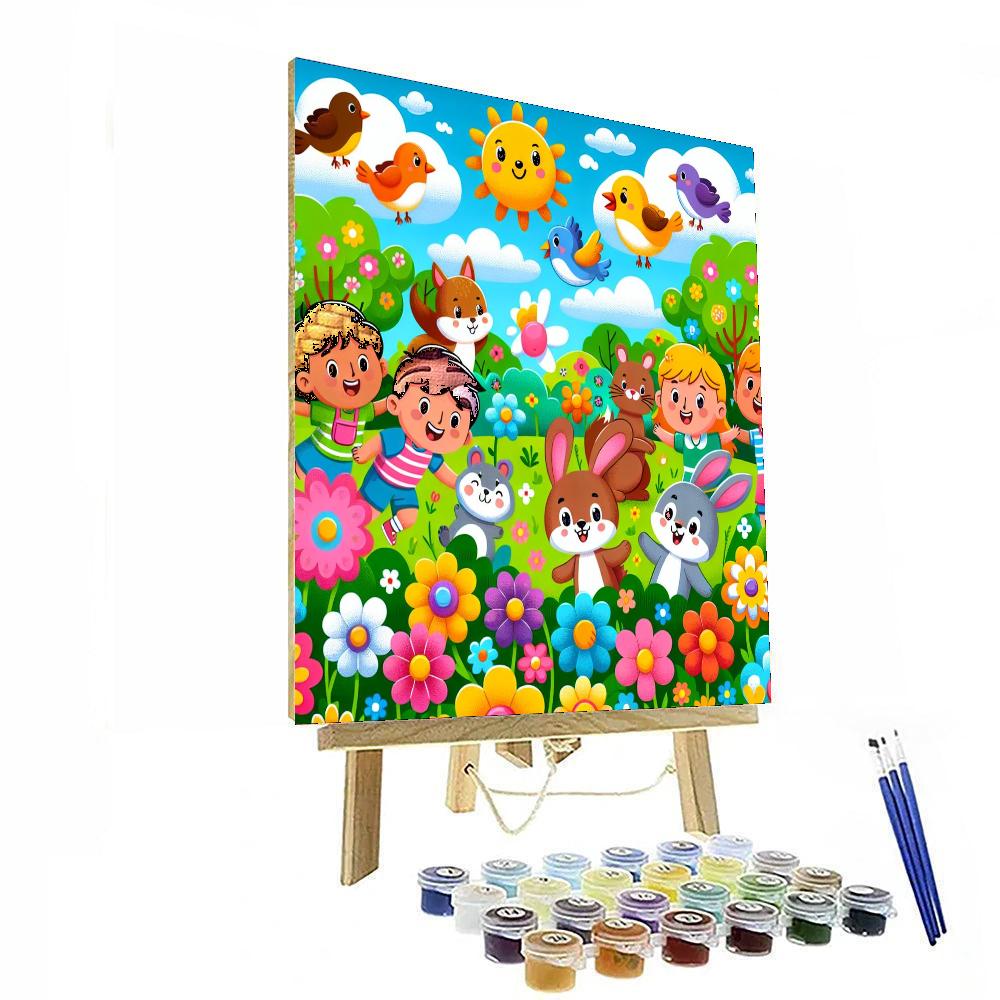 Creative Colorful World Numbered Painting Kits