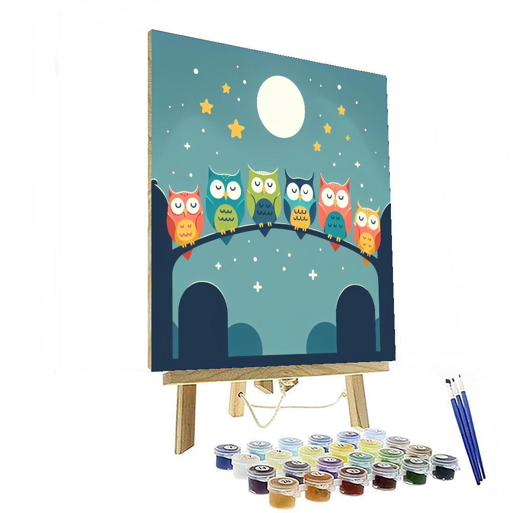 Starry Night Owl Pals Paint By Numbers