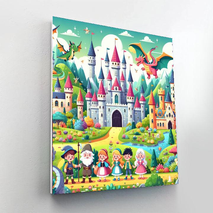 Charming Fairytale Quest Painting By Numbers Kit