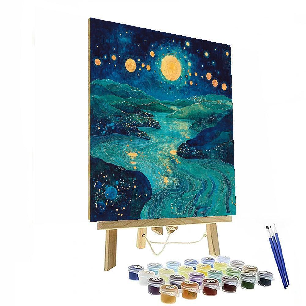 Max Ernst Inspired Enigma Of The Celestial Tides  Painting By Numbers Kit