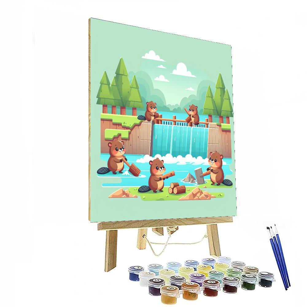 Busy Beaver's Build Painting Number Kit