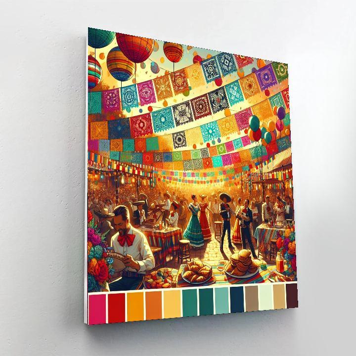 Lively Fiesta Celebration Paint By Numbers Kits
