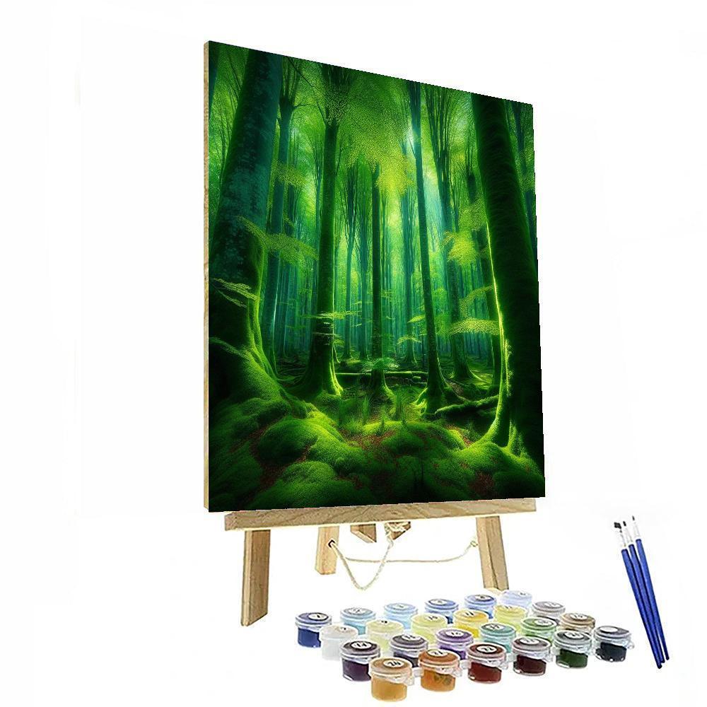 Serene Woodland Sanctuary Paint By Color
