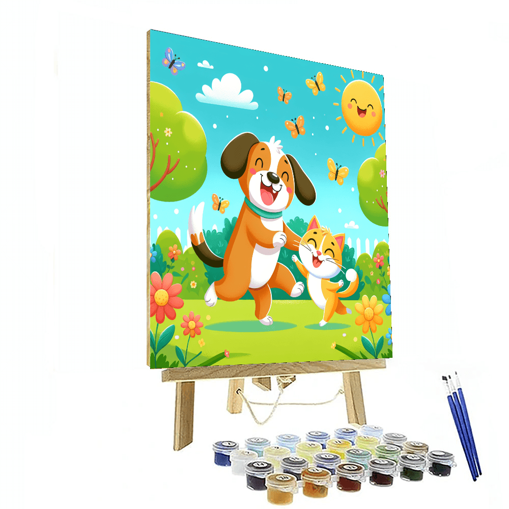 Incredible Adventures With Pets Number Painting