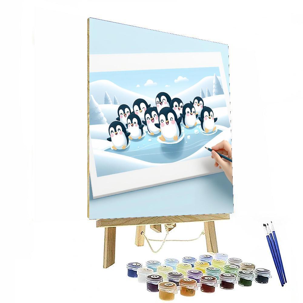 Polar Penguin Parade Paint By Color