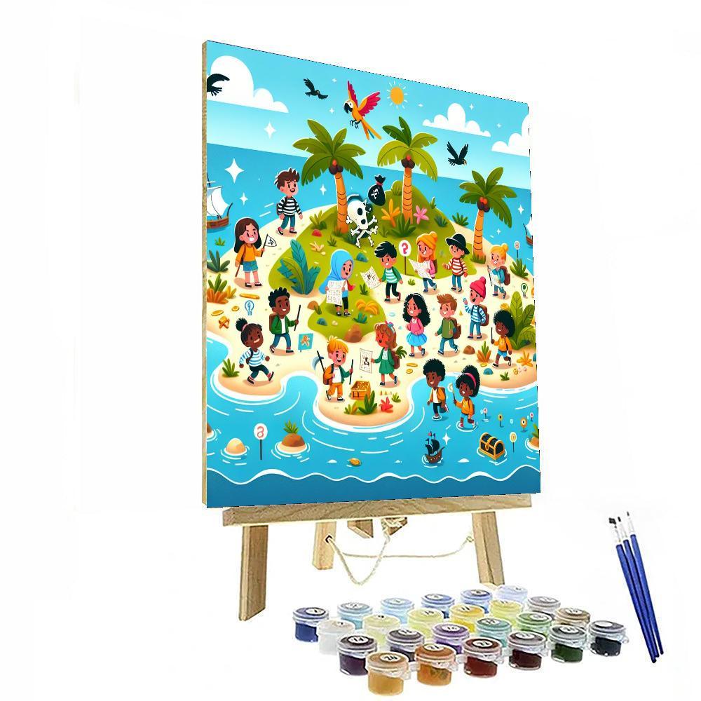Exciting Adventure Island Number Painting
