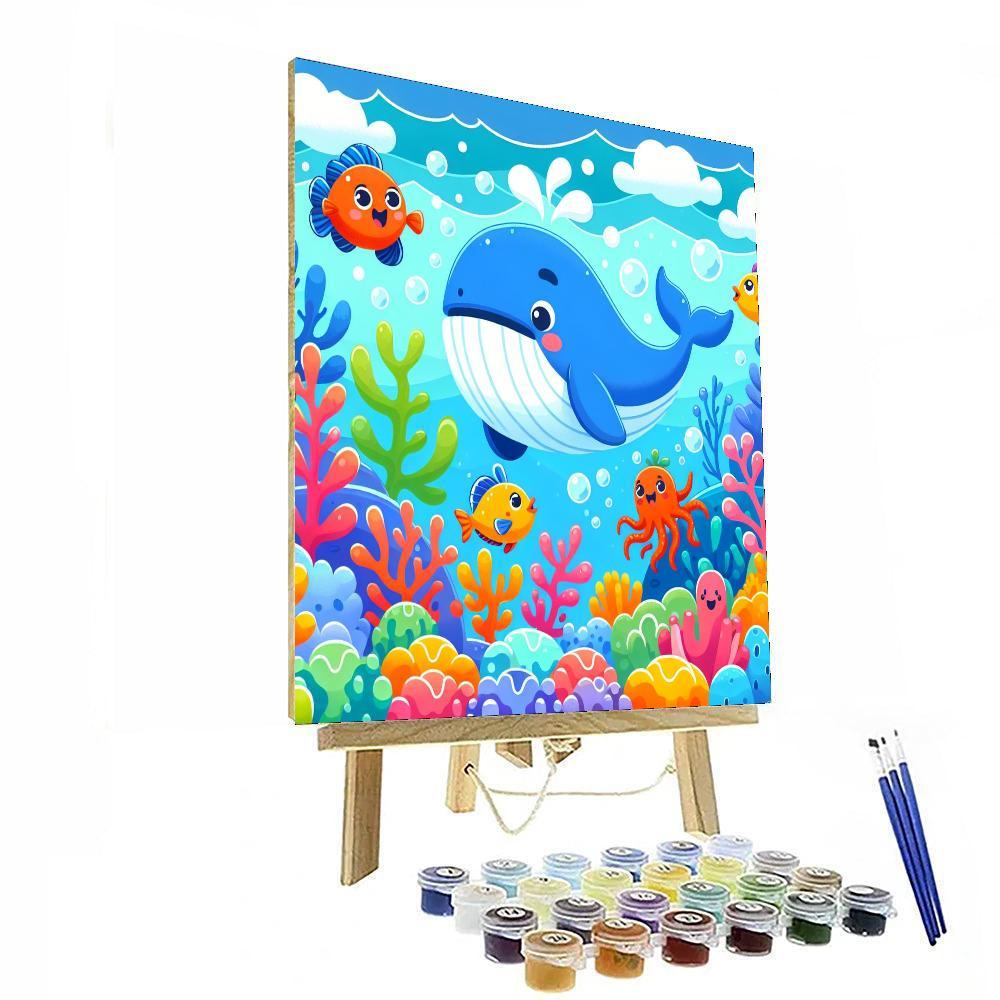 Happy Ocean Adventures Paint By Numbers Art