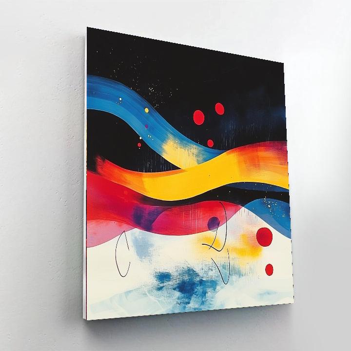 Joan Miró Inspired Echoes Of Inspiration  Painting Number Kit