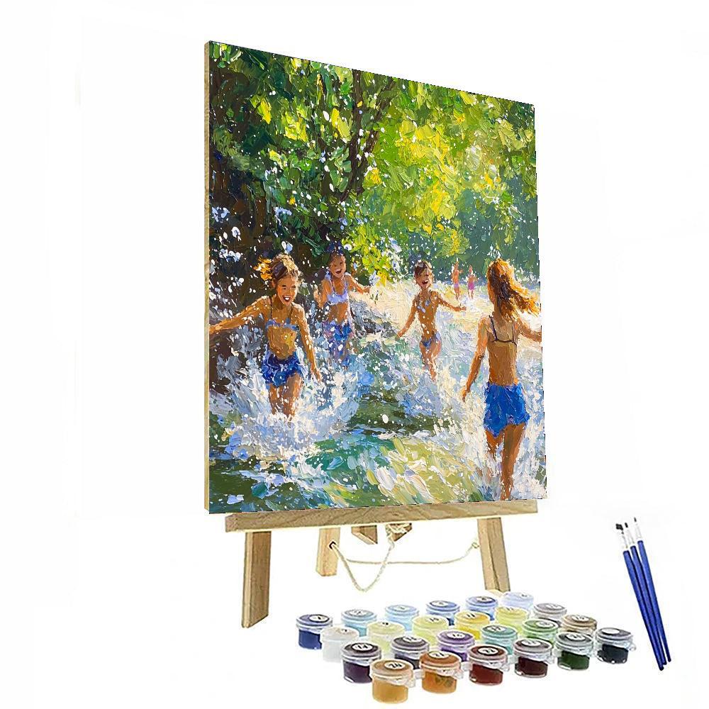 Fountain Of Joy Number Painting