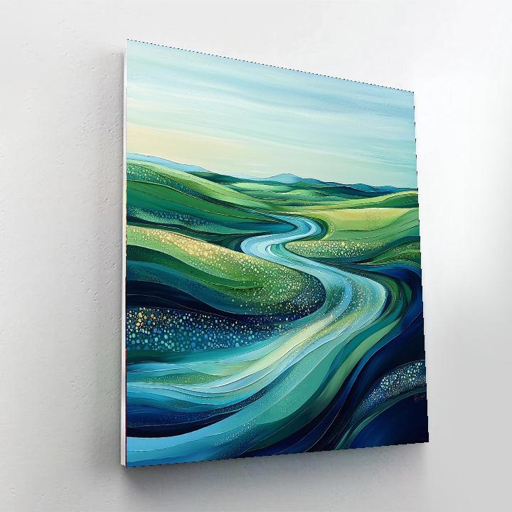 Michelangelo Inspired Majestic Rivers Of Time  Paint By Color