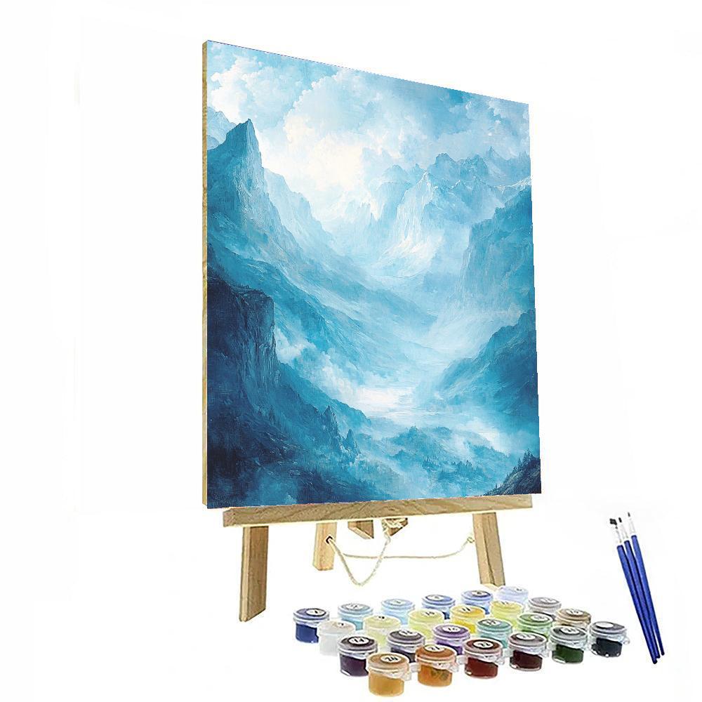 John Constable Inspired Ethereal Peaks  Paint By Number