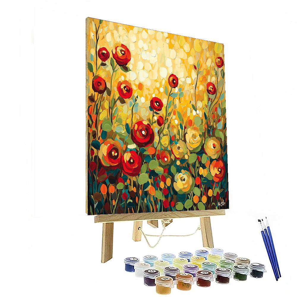 Frida Kahlo Inspired Soul Of The Sunlit Garden  Numbered Painting Kits