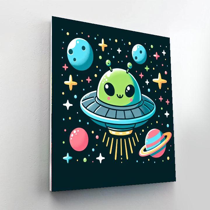 Galaxy Explorer Adventures Paint By Numbers Art