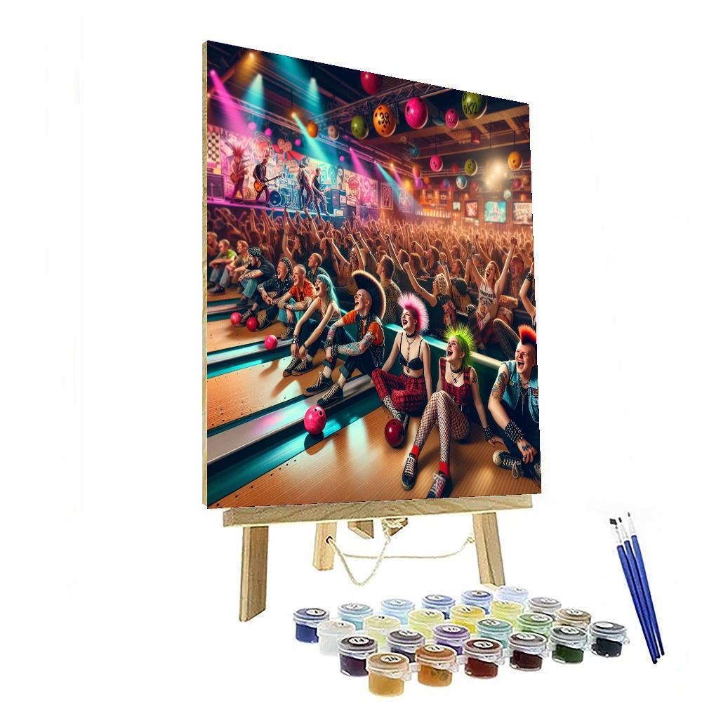 Punk Rock Bowling Number Painting