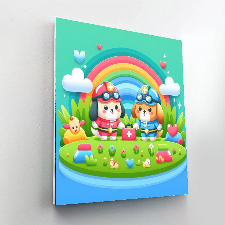 Pet Rescue Adventures Painting Number Kit