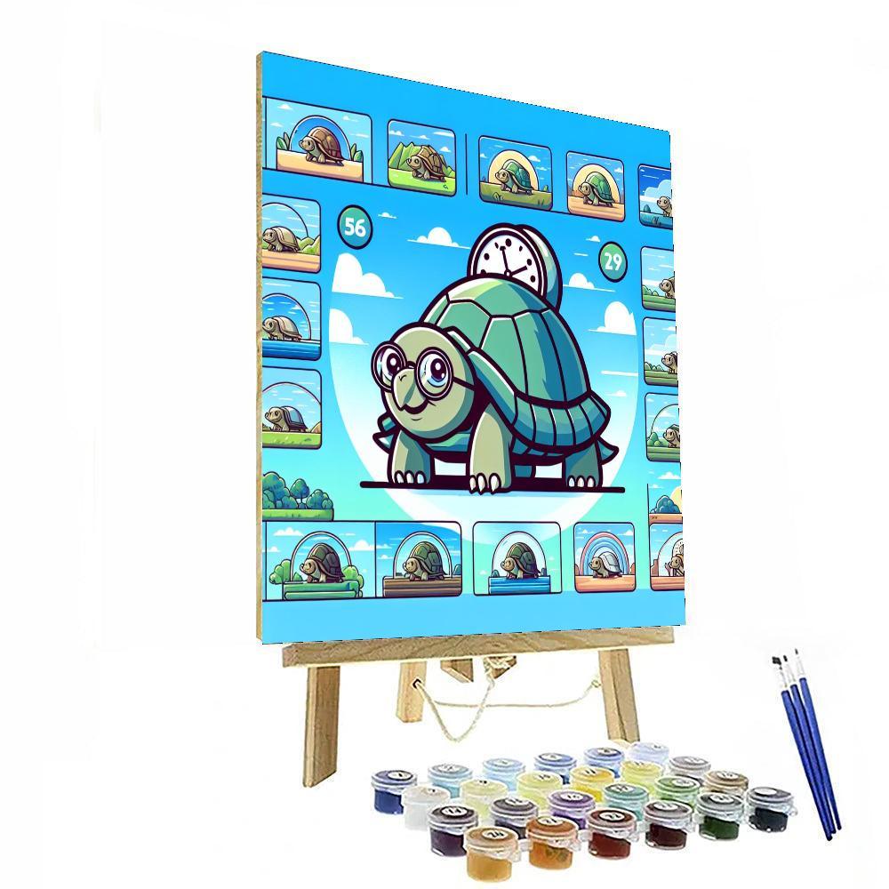 The Time-traveling Tortoise Painting By Numbers Kit