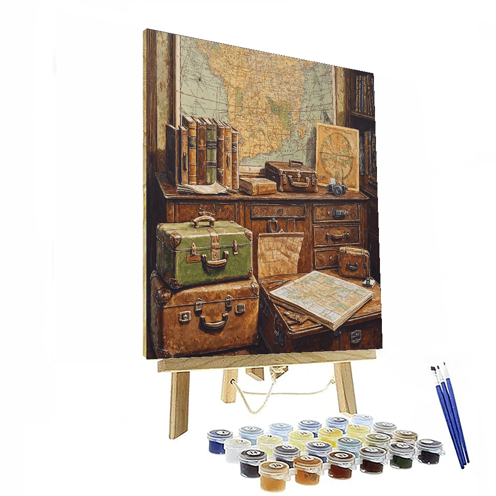 Botticelli Inspired Vintage Travel Dreams - DIY Painting By Numbers Kit