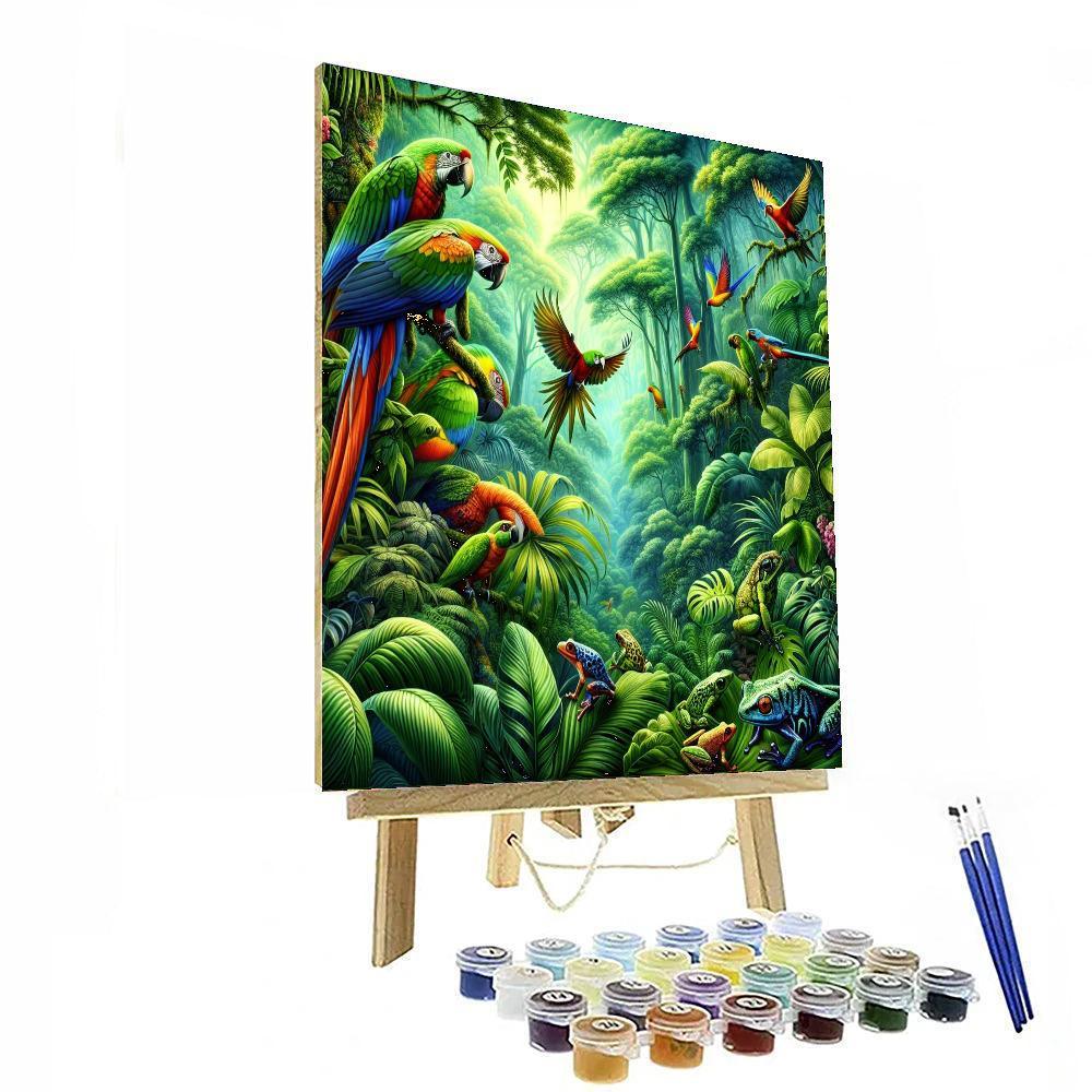 Lush Rainforest Discovery Painting By Numbers Kit