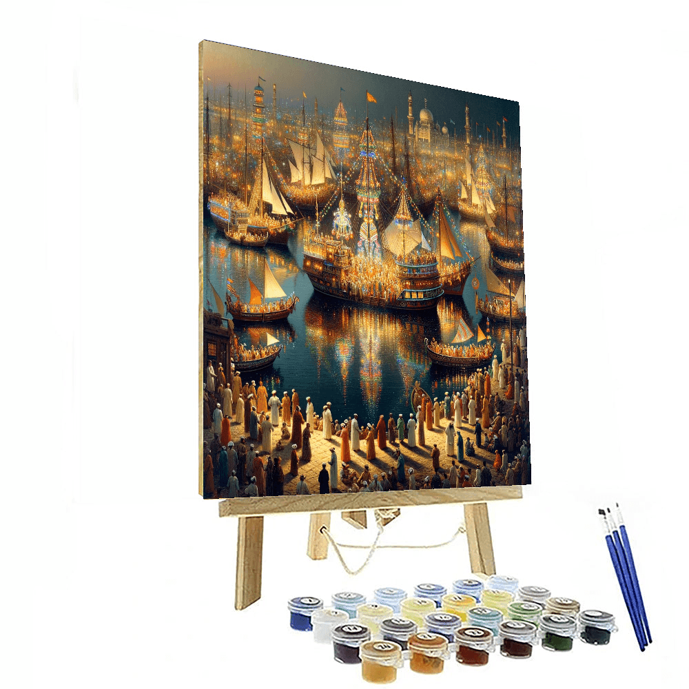 Harbor Lights Festival - DIY Painting By Numbers Kit