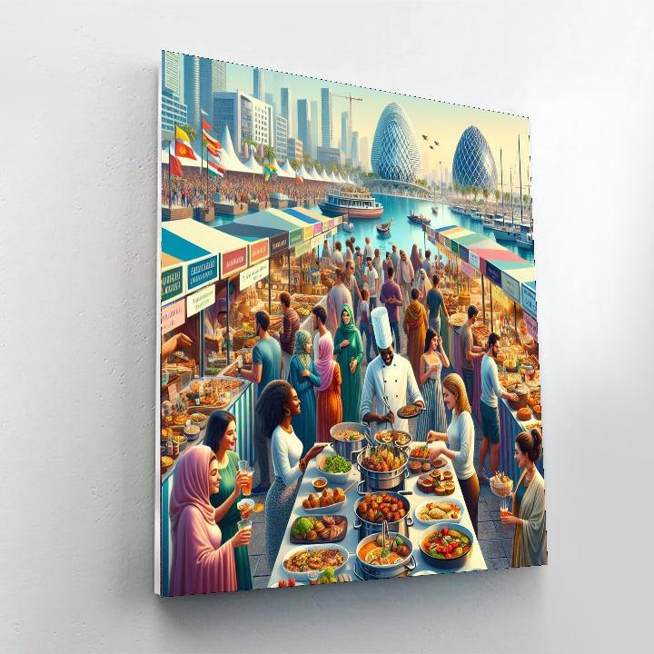 Dubai Food Festival - Uae Paint By Color