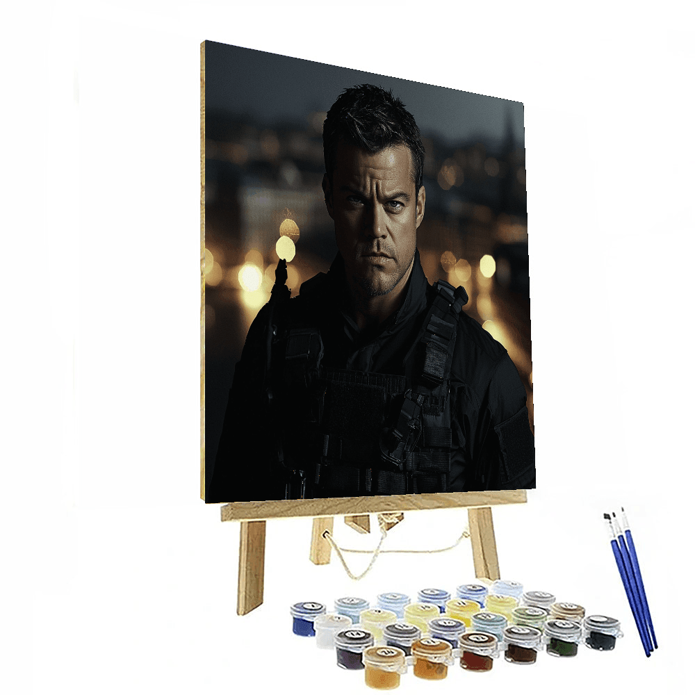 Matt Damon: Bourne To Adventure And Insight Paint By Number