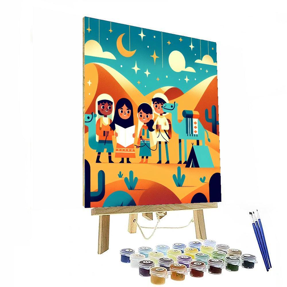 Desert Night Quest Paint By Numbers Art