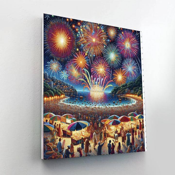Pattaya International Fireworks Festival - Pattaya, Thailand Painting Number Kit