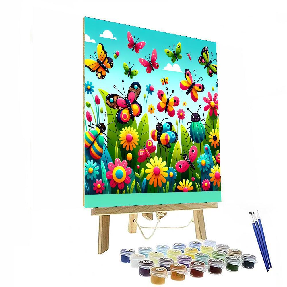 Bugs And Butterflies Paint By Number
