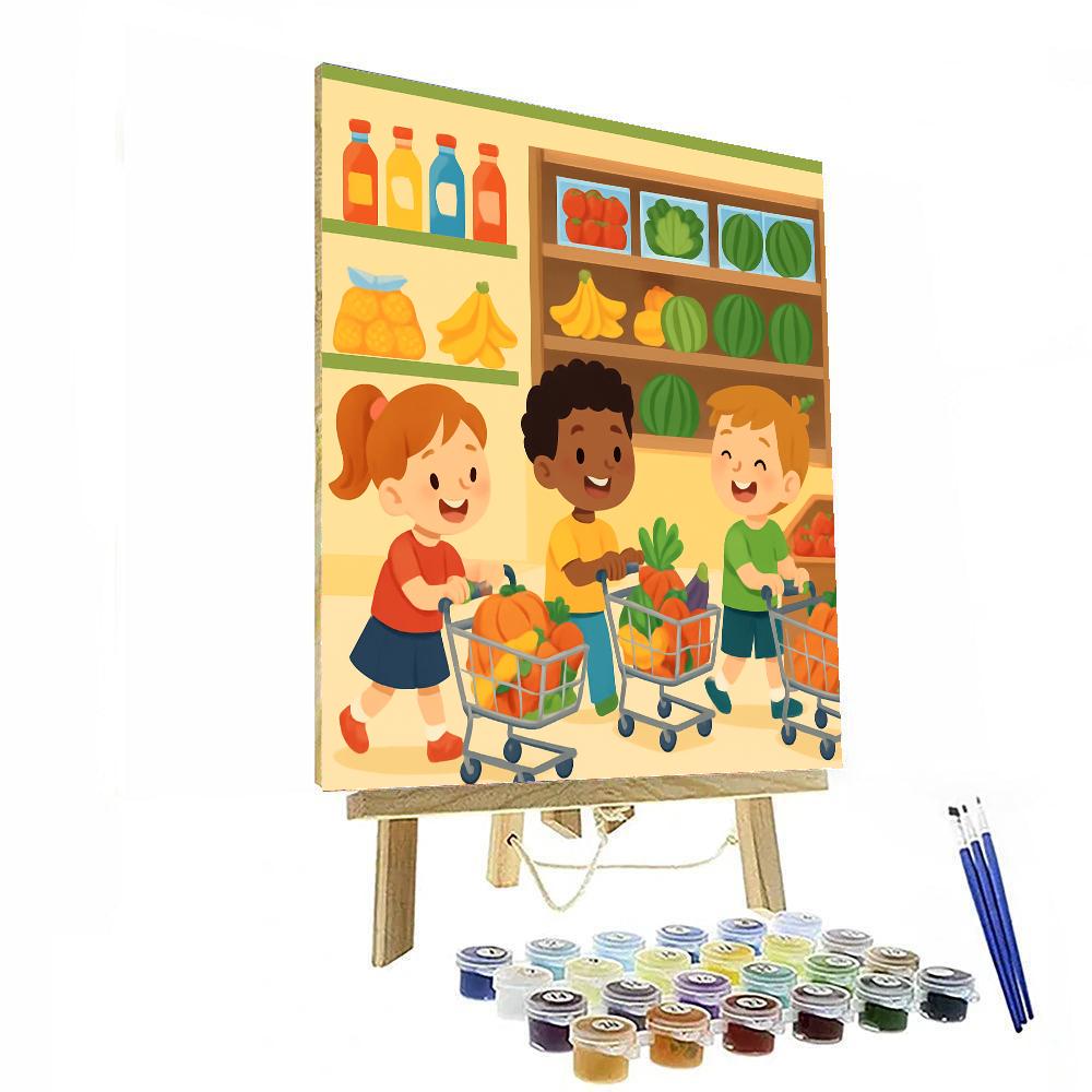 Grocery Store Fun Paint By Number