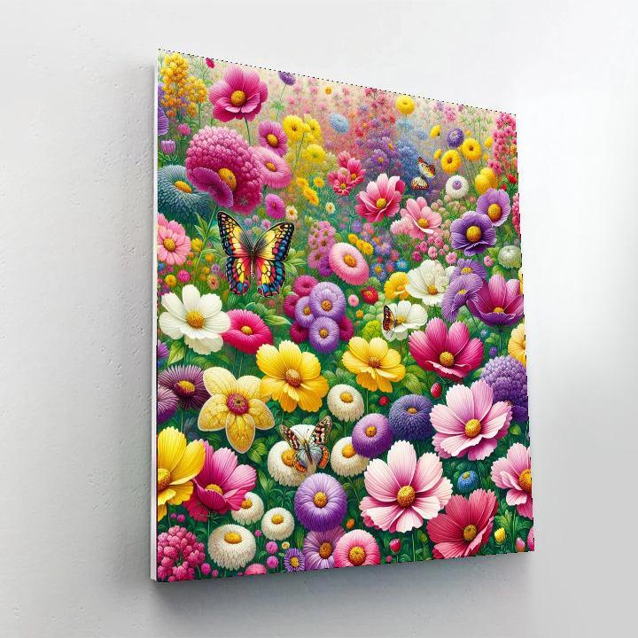 Vibrant Garden Melody Paint By Number