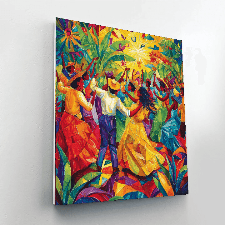 Rivera Inspired Joyful Gatherings  Numbered Painting Kits