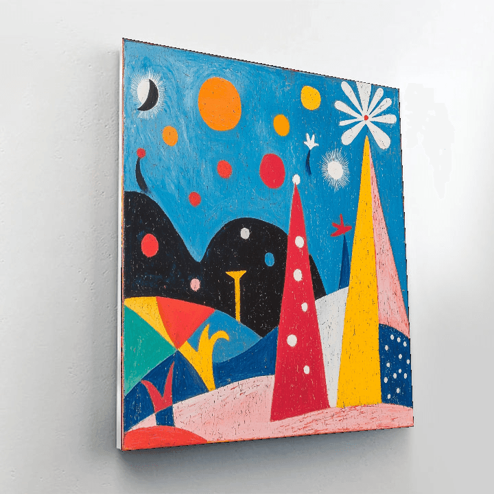 Joan Miró Inspired Abstract Escape  Paint By Numbers Art