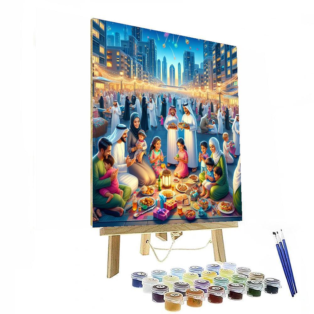 Eid Al-fitr Festival - Uae Paint By Number