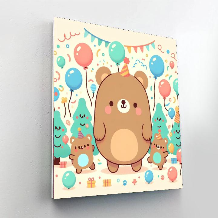 Dancing Bears Festival Number Painting