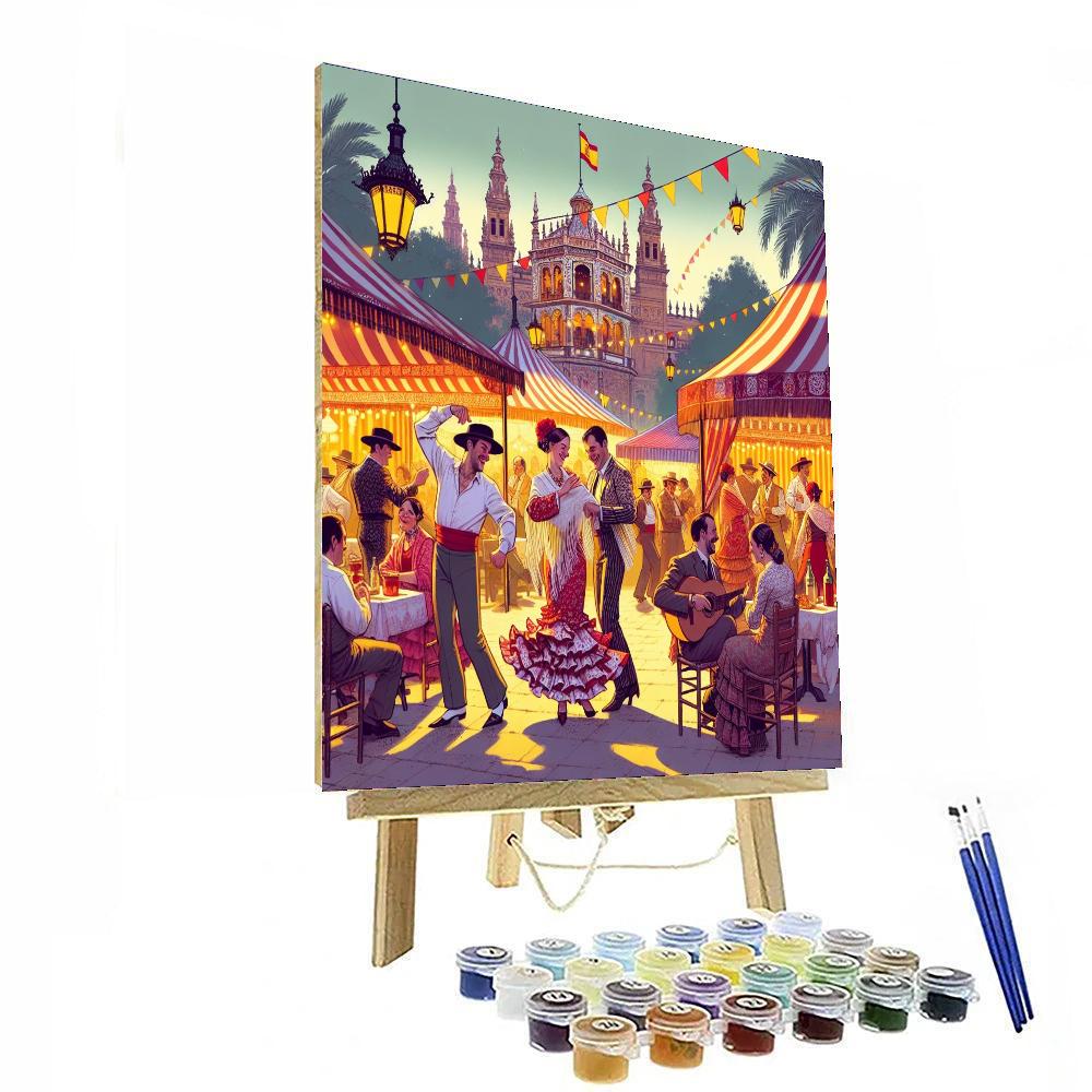 Fiesta De Abril Paint By Numbers Art